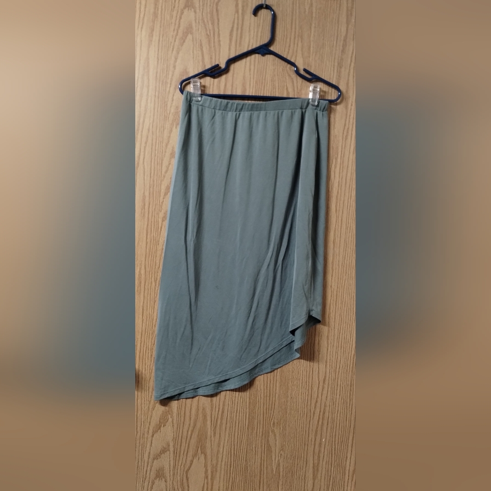 Sage Green Asymmetrical Skirt